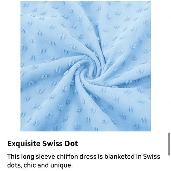 Jasambac Green Long Sleeve Dress for Women XXL - Swiss Dot, V Neck, Zip up Back - Picture 7 of 8